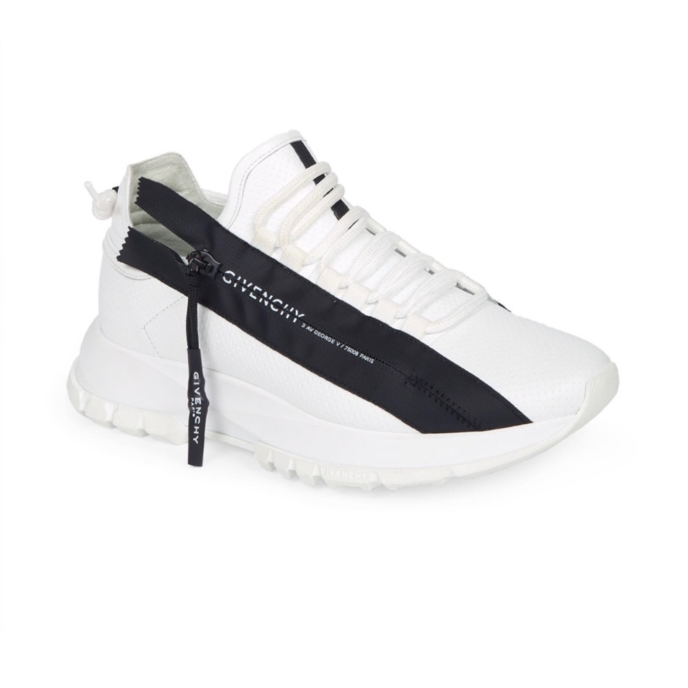 Givenchy Spectre Side-Zip Leather Sneakers